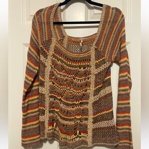 Free people summer hue  knit sweater